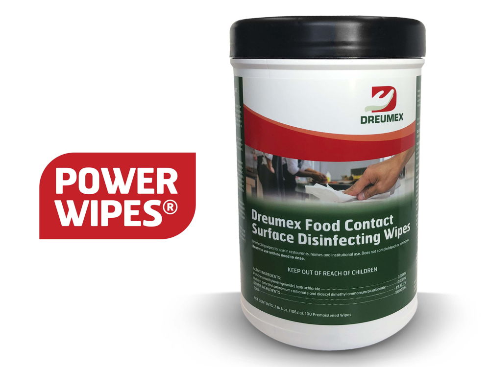 Dreumex Launches First, No Rinse Disinfecting Wipe Safe for Food Industry