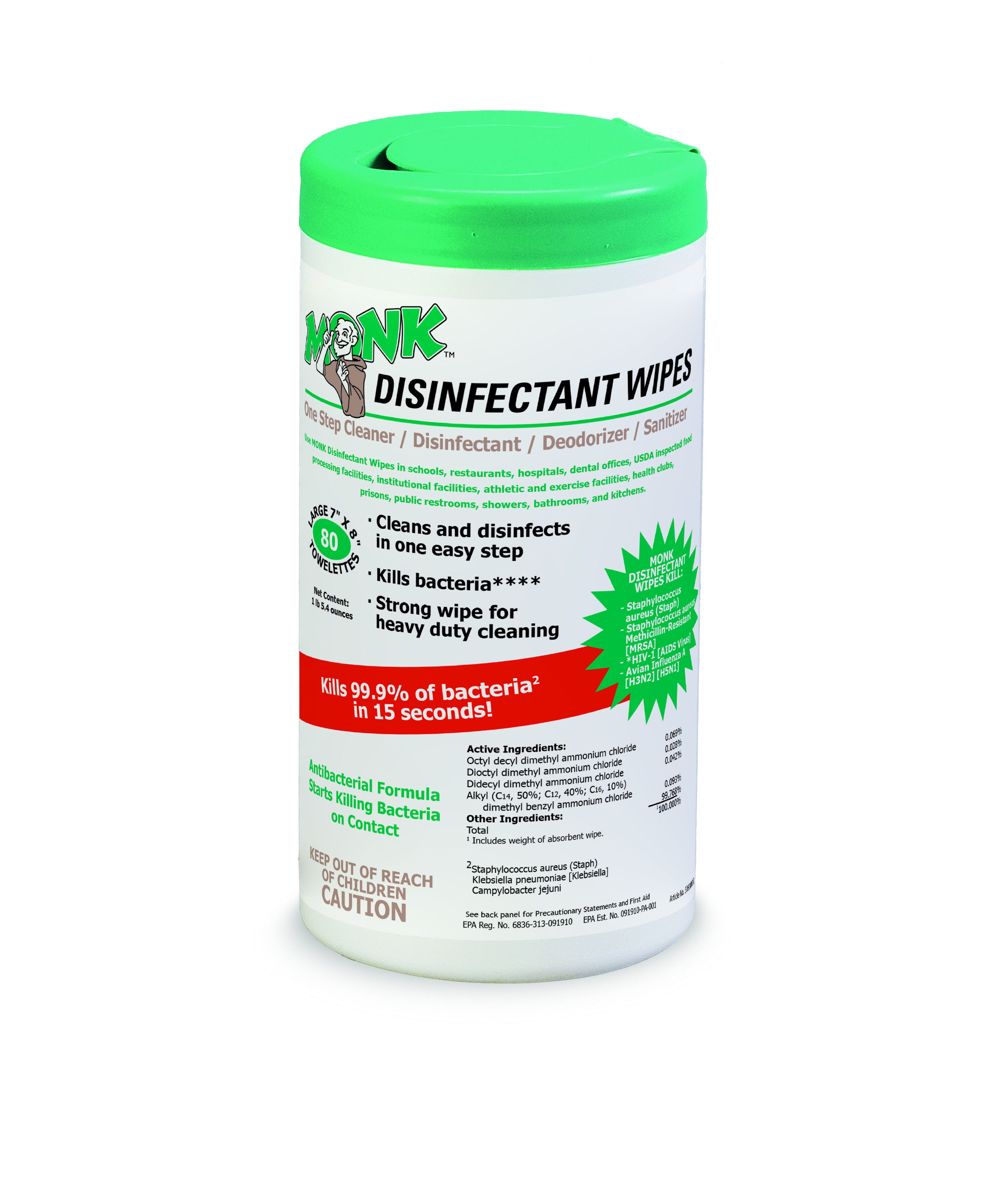 Monk Disinfectant Wipes Dreumex
